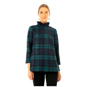 Tuckernuck Blackwatch Plaid Faye Blouse Top Size S - New